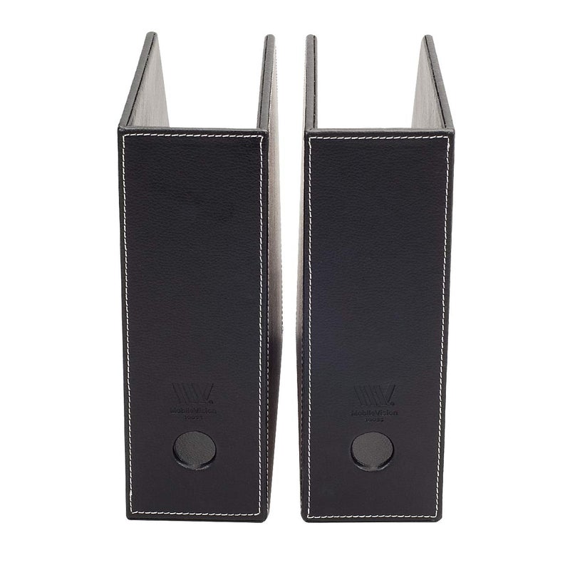 MobileVision Executive Leather Vertical File Folder Holder & Office Product Organizer, Store Files, Magazines, Notepads, Books and more, 2 Pack Combo Set - Image 5